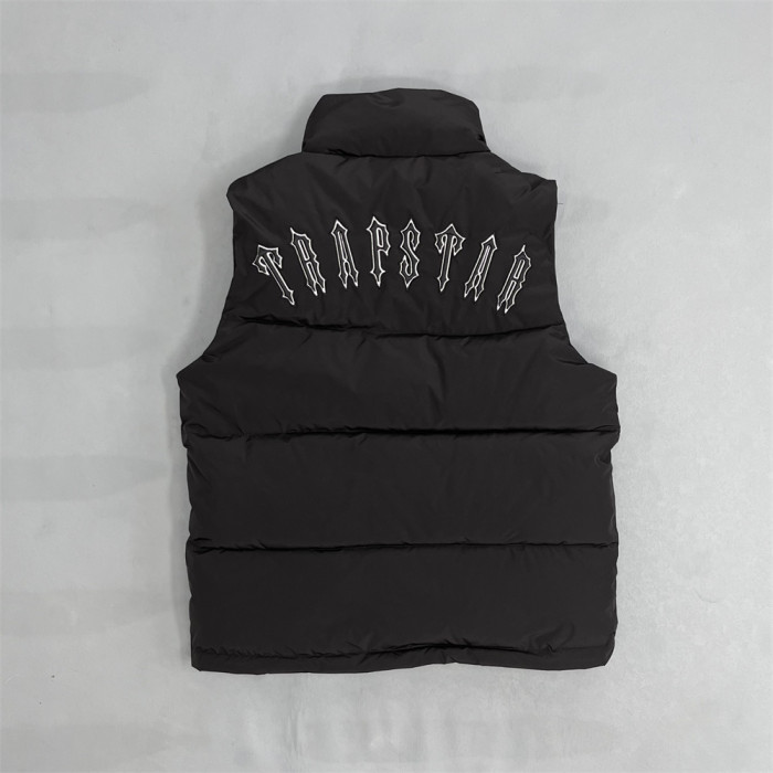 [Buy more Save more]1:1 quality version Trapstar big embroidered logo winter cotton vest