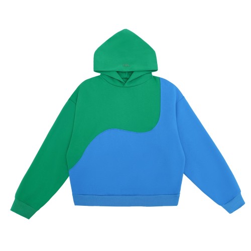 ERL swirl hoodie green & blue-
