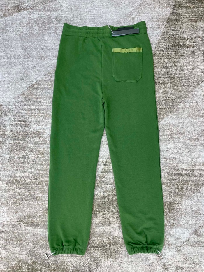 [buy more save more] 1:1 quality version classic melted logo sweatpants green