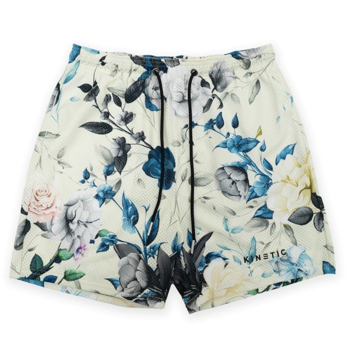 Blue flower shorts