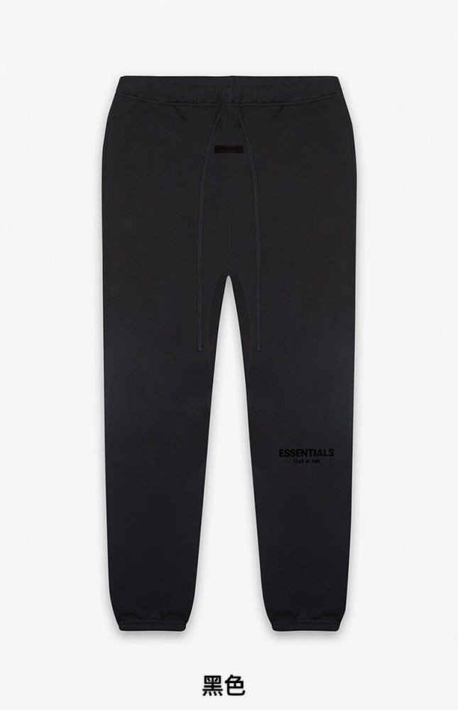 1:1 quality version Black flocking printed sweatpants 3 colors