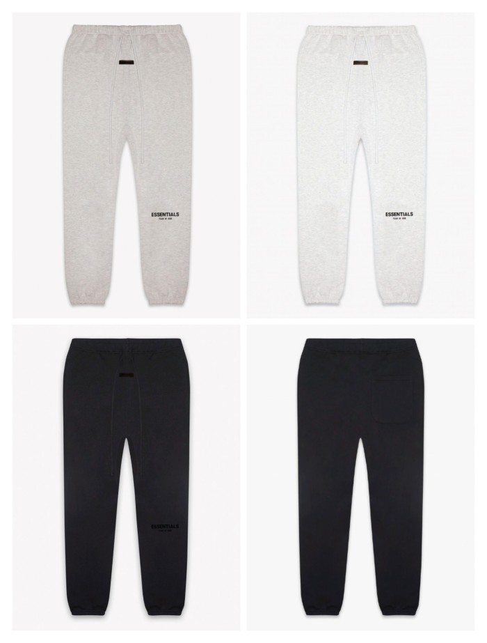 1:1 quality version Black flocking printed sweatpants 3 colors