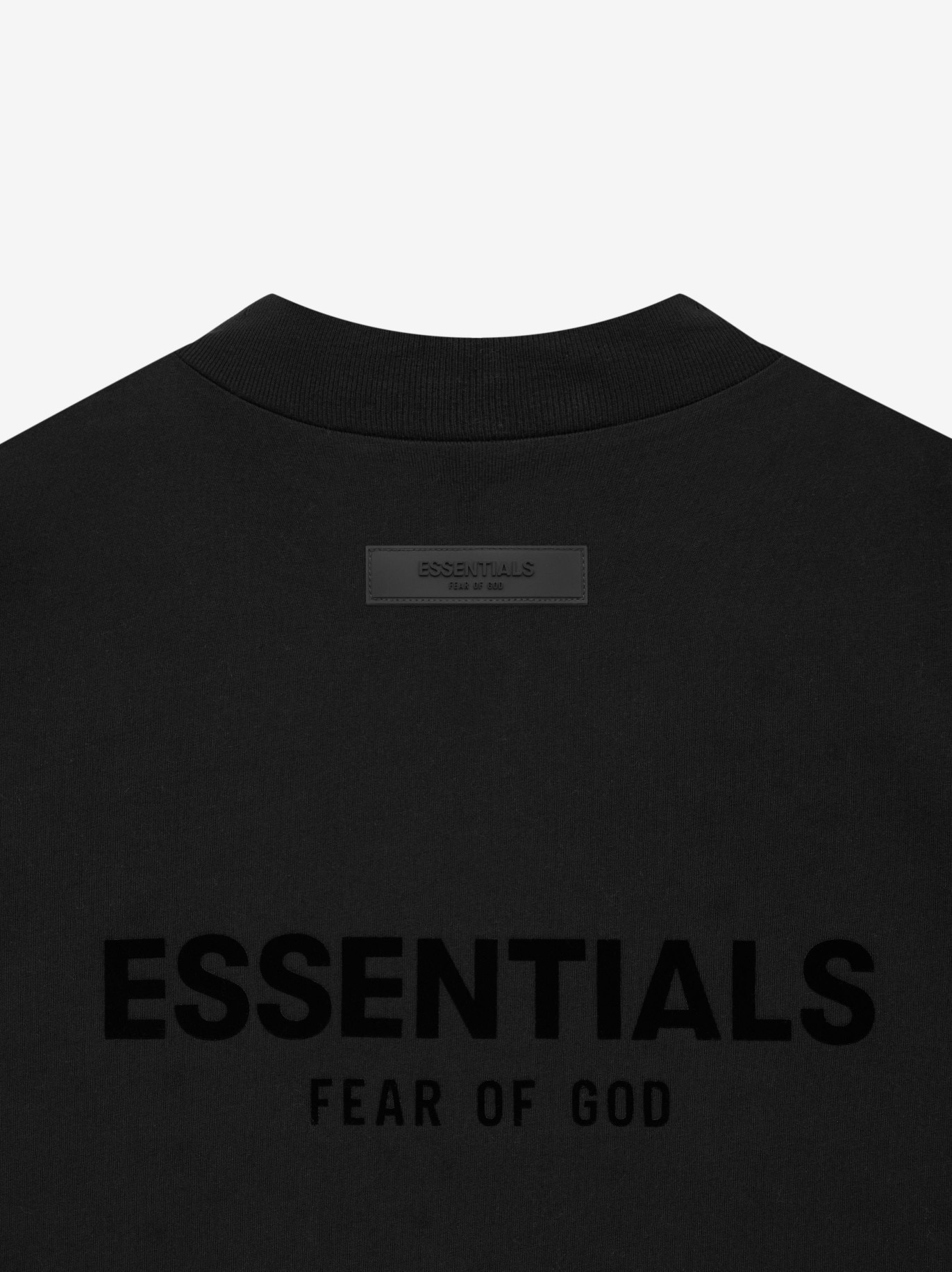 1:1 quality version black flocking print short sleeve