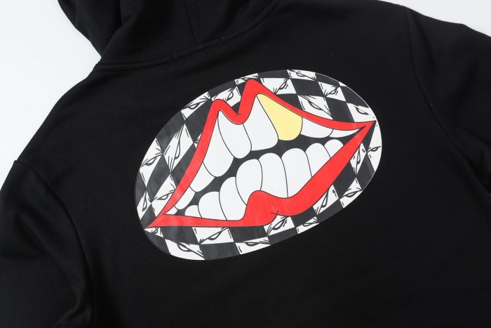 Big mouth printed hoodie