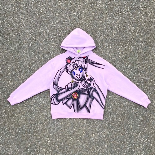 1:1 quality version Moon hare tooth washed hoodie