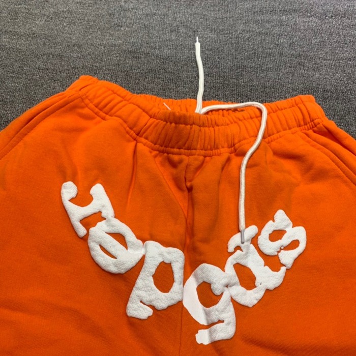 US$ 79.00 - Young Thug Sp5der White lettered orange pants - www.repdog.shop