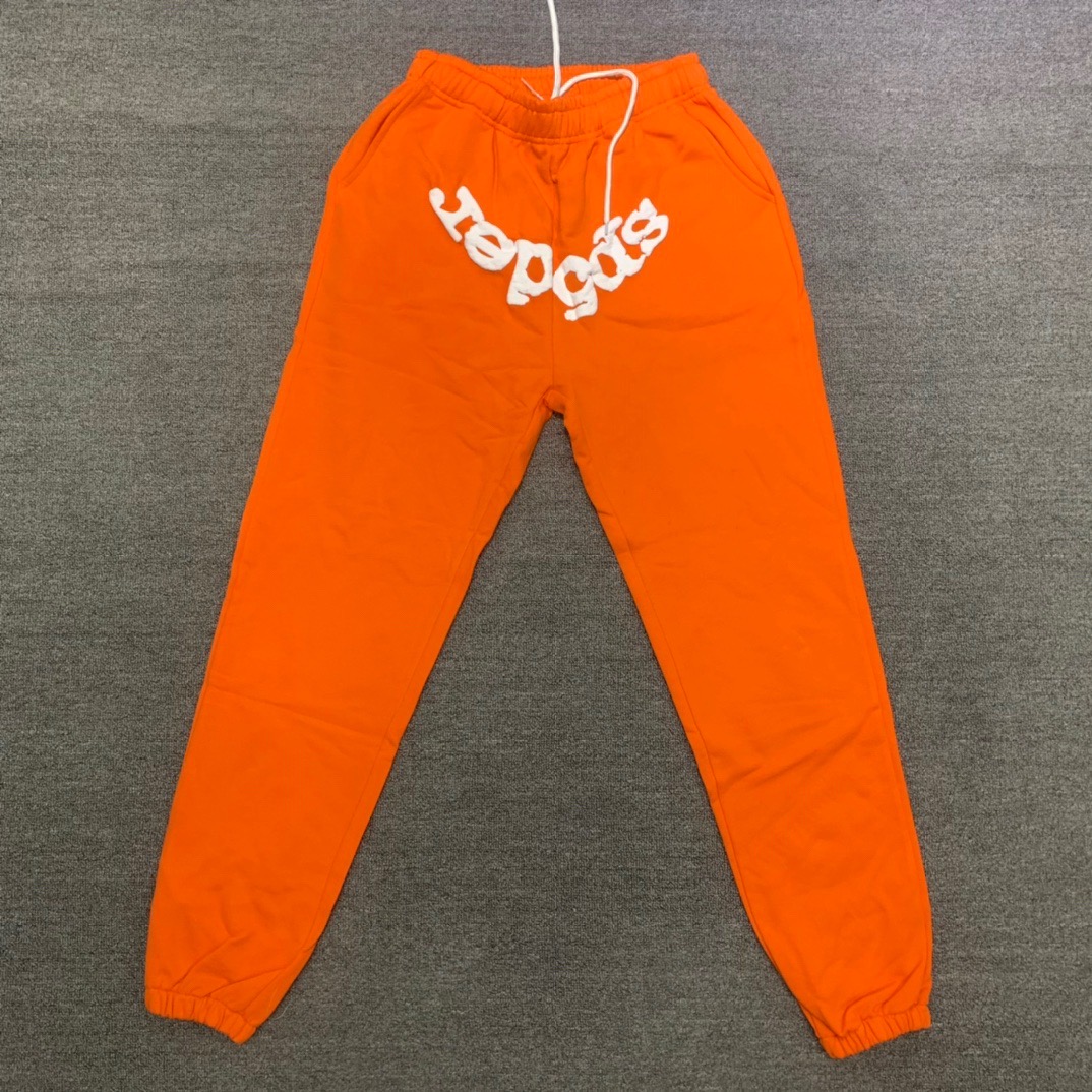 US$ 76.42 - Young Thug Sp5der White lettered orange pants - www.repdog.cn