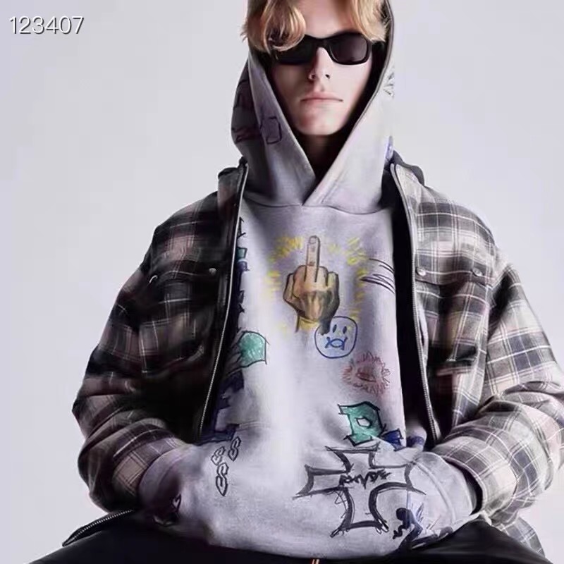[buy more save more]color hand-painted hoodie