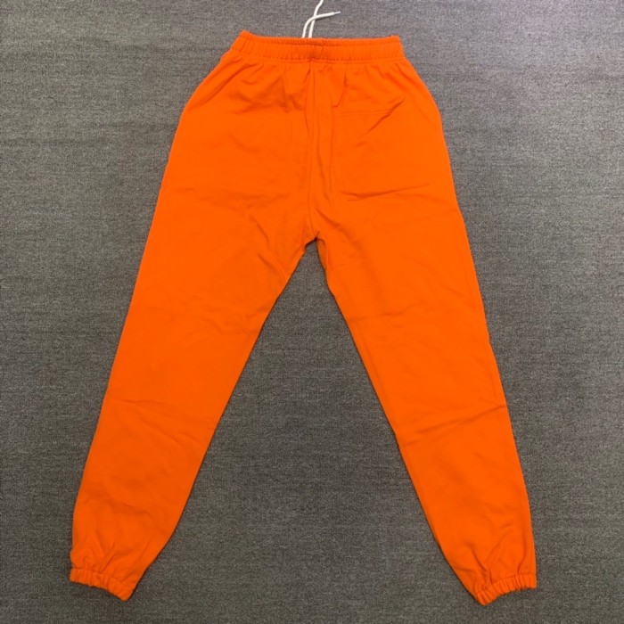 Young Thug Sp5der White lettered orange pants