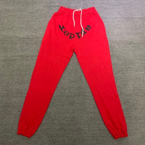 Young Thug Sp5der Black letters and red pants