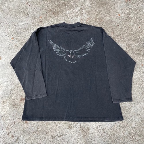 1:1 quality version Back wash long sleeve with pigeon print