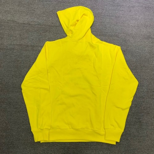Young Thug Sp5der-White letters yellow hoodie