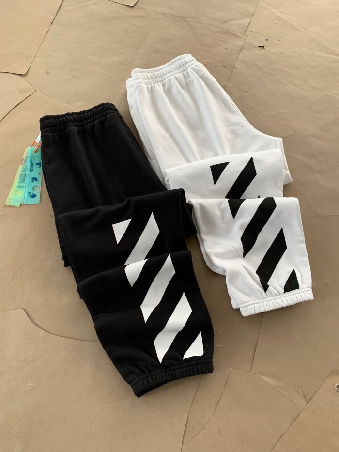 1:1 quality version Zebra crossing printed collared trousers