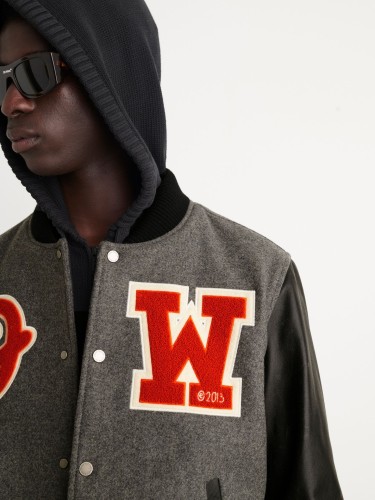 [Special offer items]1:1 quality version Towel embroidered large logo wool baseball jacket