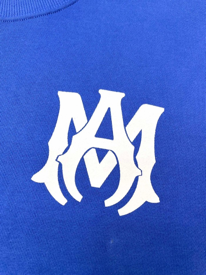 1:1 quality version Classic letter logo round neck pullover blue