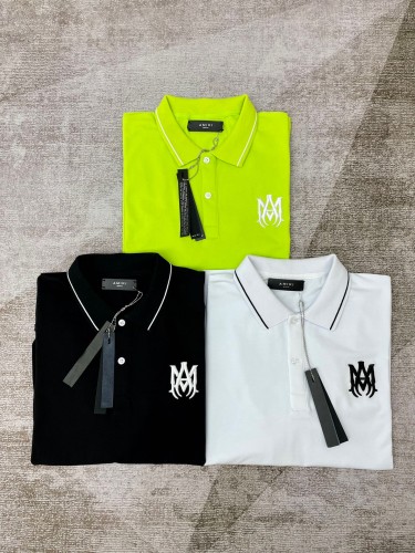 1:1 quality version  Embroidered logo beaded cotton Polo shirt with short sleeves