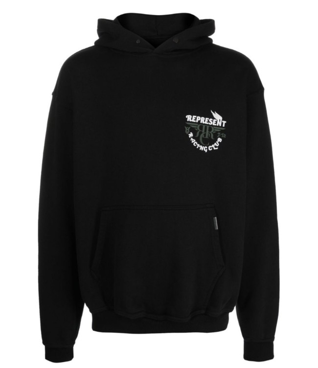 Printed hoodie with foamed wings