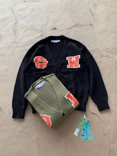 1:1 quality version Big ow letter cardigan sweater