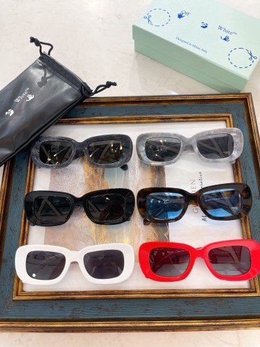 1:1 quality version oval frame wide temple sunglasses