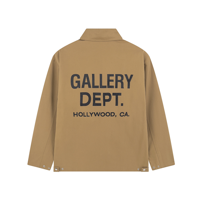 Large monogram printed jacket on back