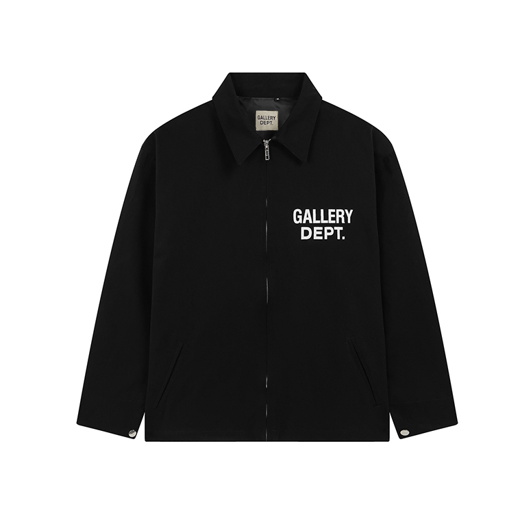 large monogram printed jacket on back