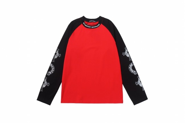 [Buy More Save More]Black and red collage long sleeve