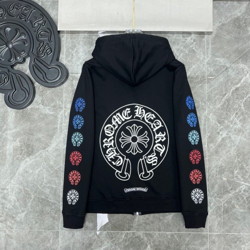 Color hoodie with zipper