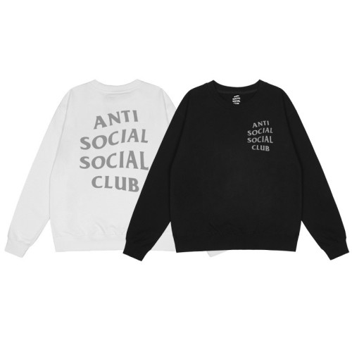 Anti social social club ASSC Reflective Lettering Crew Neck Sweatshirt