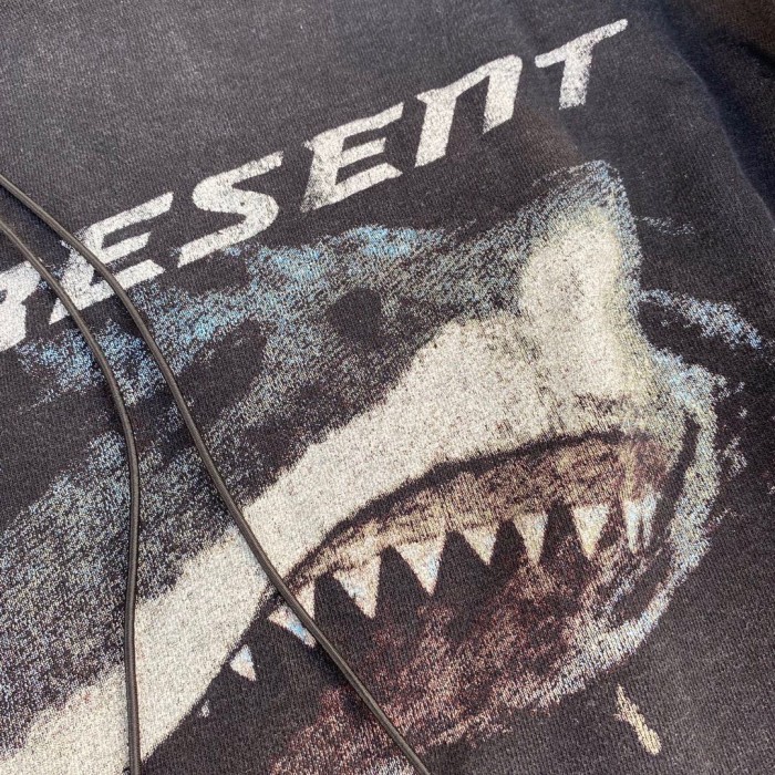 Great white shark washed sweatshirt