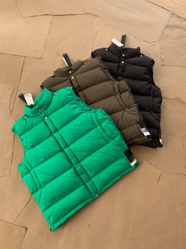 1:1 quality version solid color fluffy down vest