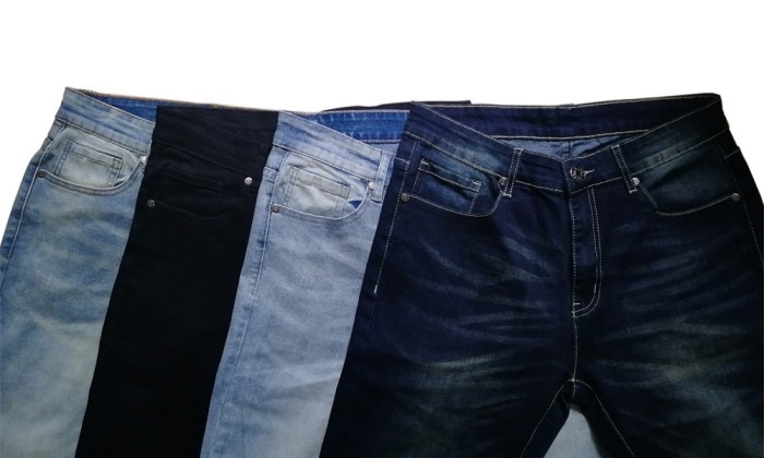 Wash to make old slim jeans
