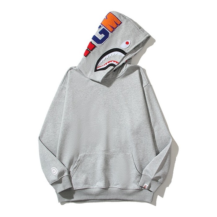 Solid color shark hoodie