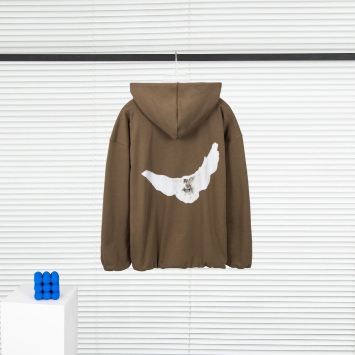 [Buy More Save More]New Version double layer heavy Yeezy big dove hoodie black grey brown