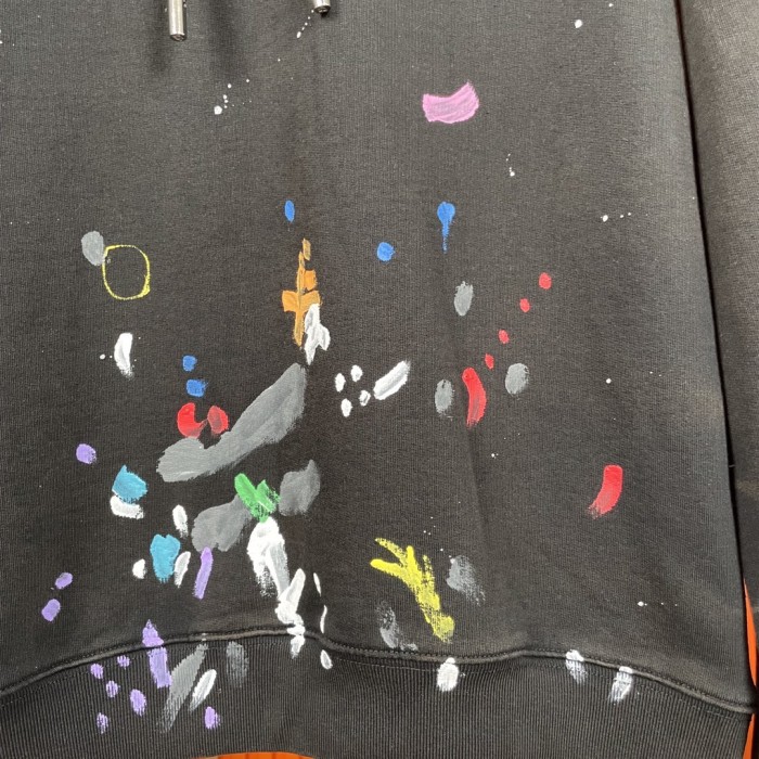 1:1 quality version Embroidered large letter hoodie in graffiti style