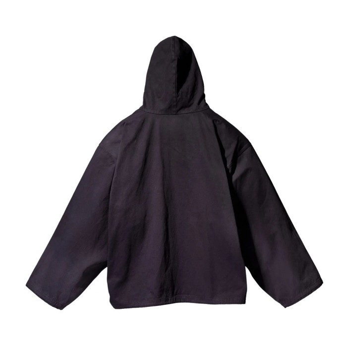 Sateen Anorak Woven solid color charge jacket