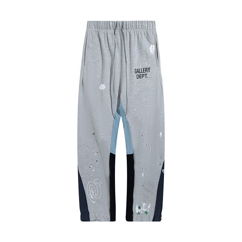 graffiti spliced flared pants
