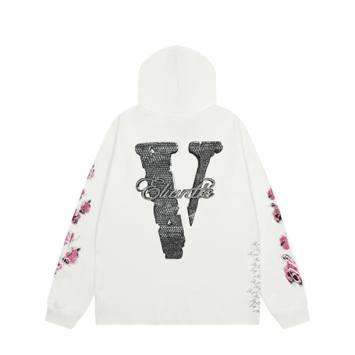 Rose figure printed hoodie