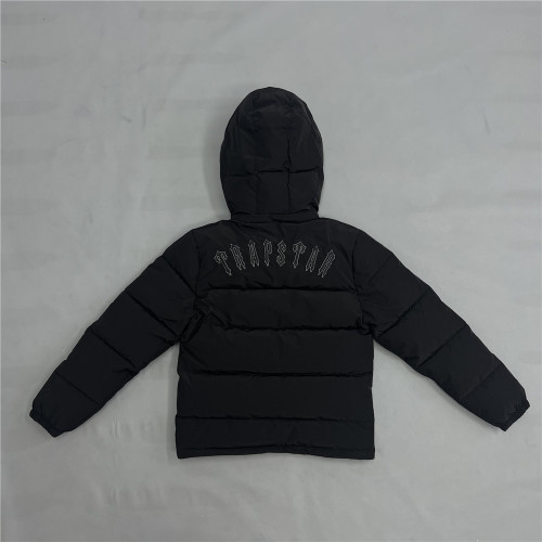 1:1 quality version Trapstar Chest black T logo cotton suit black