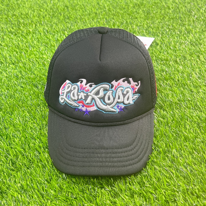 Silver Embroidered Lettering Trucker Hat