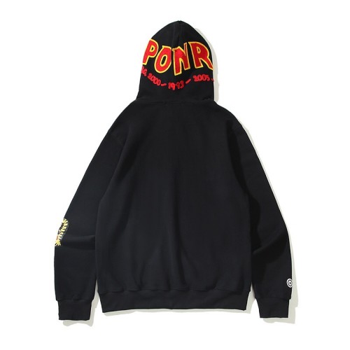 1:1 quality version Ponr embroidered logo shark hoodie