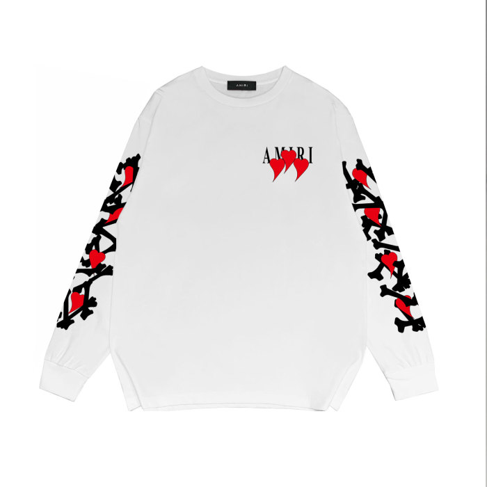 Heart Letter Print Long Sleeves Shirt