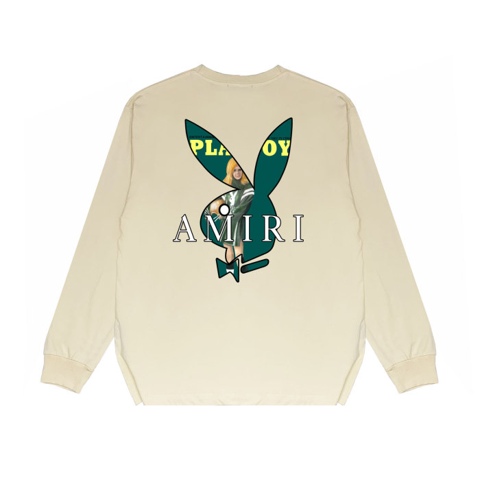 Colorful Bunny Print Long Sleeves Shirt