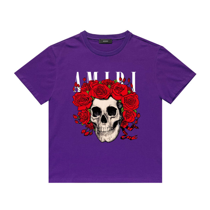 [Buy More Save More]Rose skull print tee 18 colors