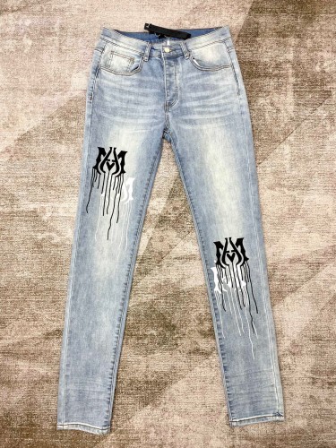 [buy more save more] 1:1 quality version Dissolve logo print slim-fit jeans