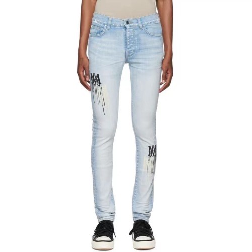 [buy more save more] 1:1 quality version Dissolve logo print slim-fit jeans