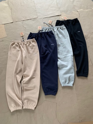 1:1 quality version Embroidered logo sweatpants with small straw letters