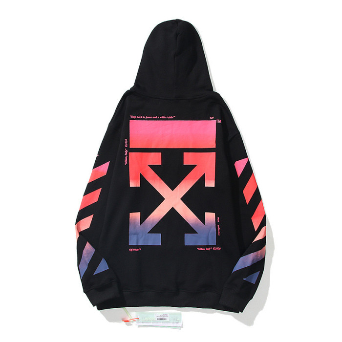 [Buy more Save more]Gradient arow print logo hoodie 2 colors