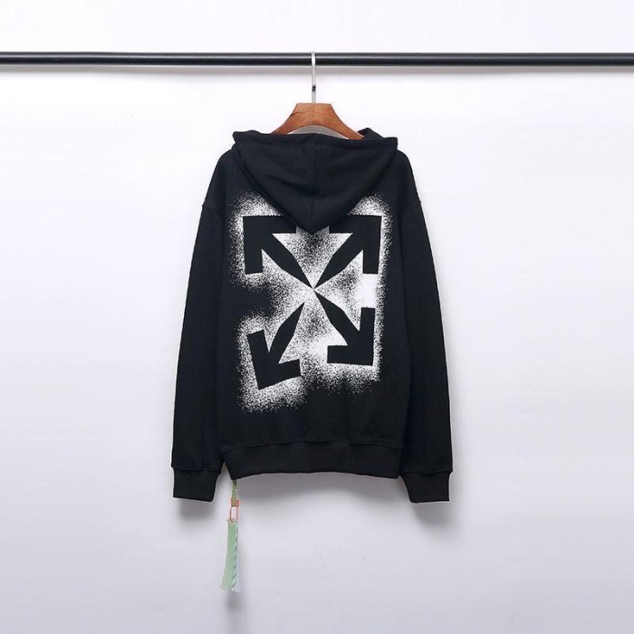 [Buy more Save more]Inkjet arow logo paint hoodie black