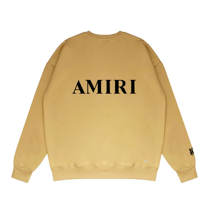 Coarse letter print round neck sweatshirt