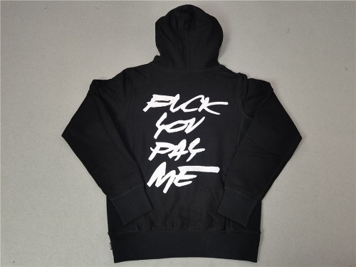 Cursive hoodie with large letters